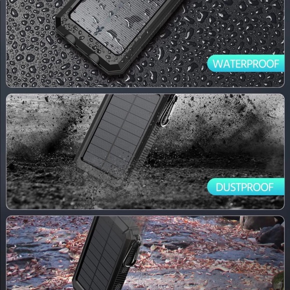 ⚡️☀️SOLAR Charger USB Portable Power Bank for Cell Phones,laptop with flashlight - Picture 8 of 10